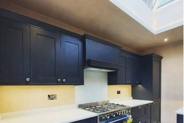 korniche lantern over kitchen extension